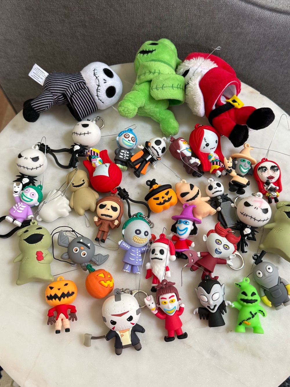 Halloween Horror Character Lot – Keychains, Figures & Plush Toys